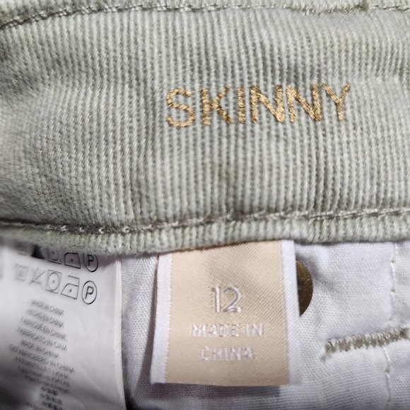 MICHAEL KORS Women’s Skinny Denim Jeans Full Length Celery Green Size 12 - Picture 4 of 11